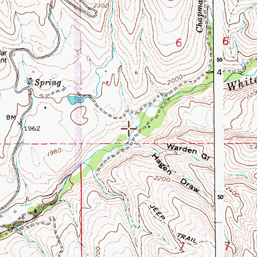 Topographic Map of Magpie Gulch, ID