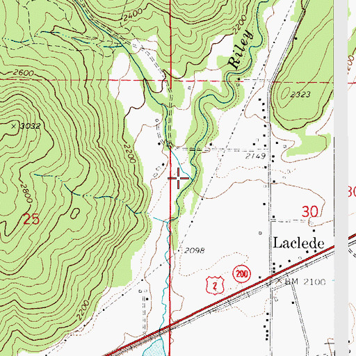 Topographic Map of Manley Creek, ID