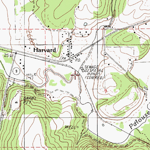 Topographic Map of Maple Creek, ID