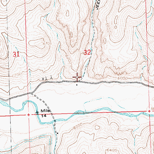 Topographic Map of Marco Creek, ID