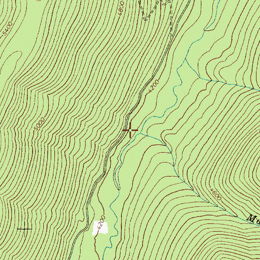 Topographic Map of Marsh Creek, ID