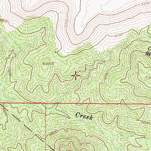 Topographic Map of Mud Spring, AZ
