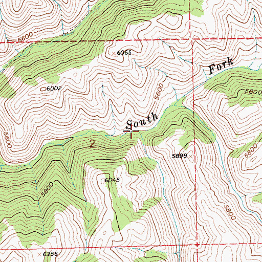 Topographic Map of Maxfield Creek, ID