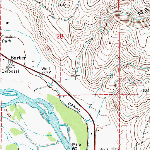 Topographic Map of Maynard Gulch, ID