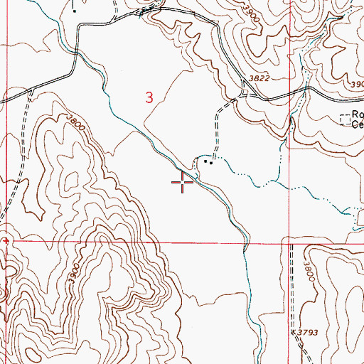 Topographic Map of McBride Creek, OR
