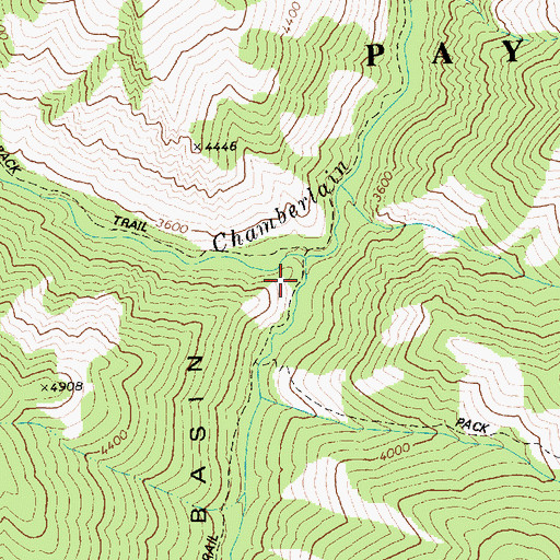 Topographic Map of McCalla Creek, ID
