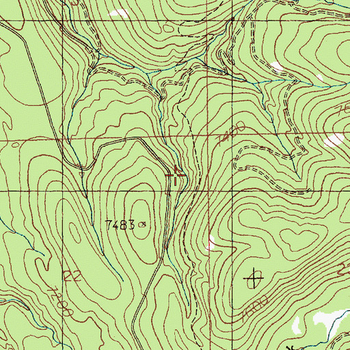 Topographic Map of McClure Trail, ID
