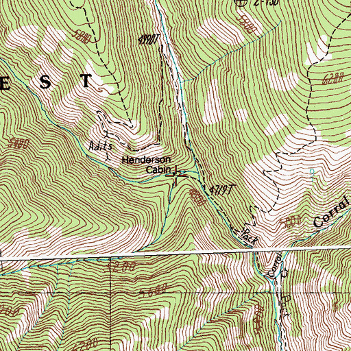 Topographic Map of McConn Creek, ID