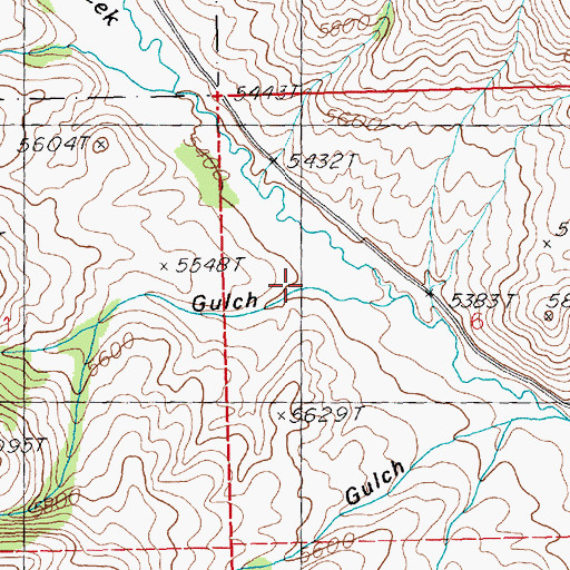 Topographic Map of McDonald Gulch, ID