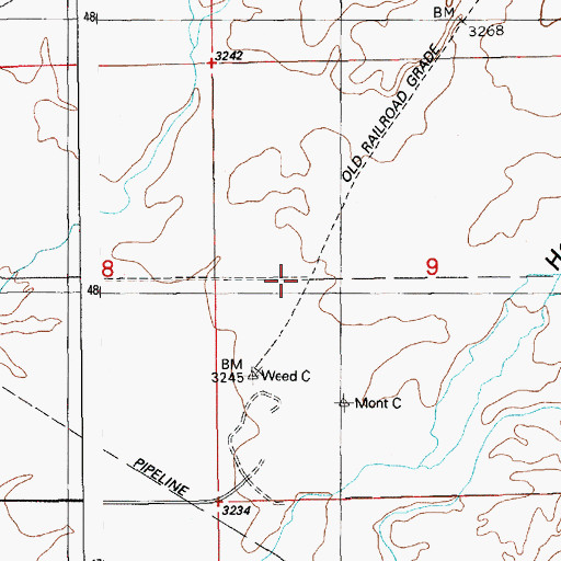 Topographic Map of McElroy Draw, ID