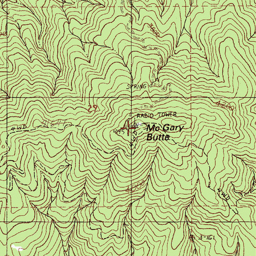 Topographic Map of McGary Butte, ID