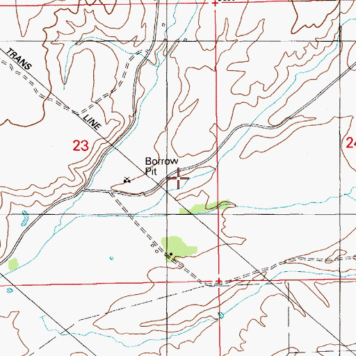 Topographic Map of McIntyre Draw, ID