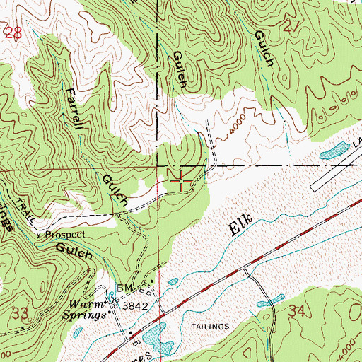 Topographic Map of McIntyre Gulch, ID