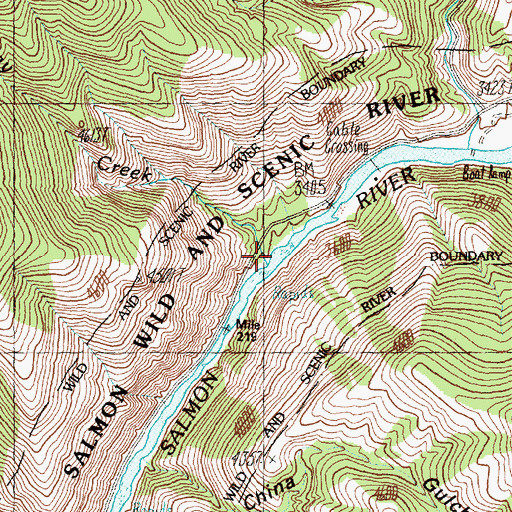 Topographic Map of McKay Creek, ID