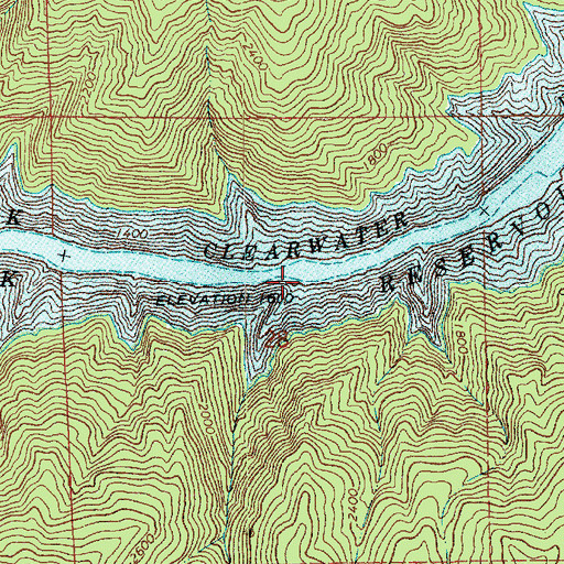 Topographic Map of McKinnon Creek, ID