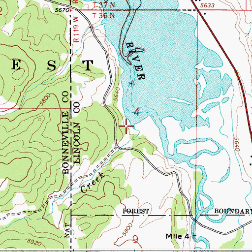 Topographic Map of McNeel Creek, ID