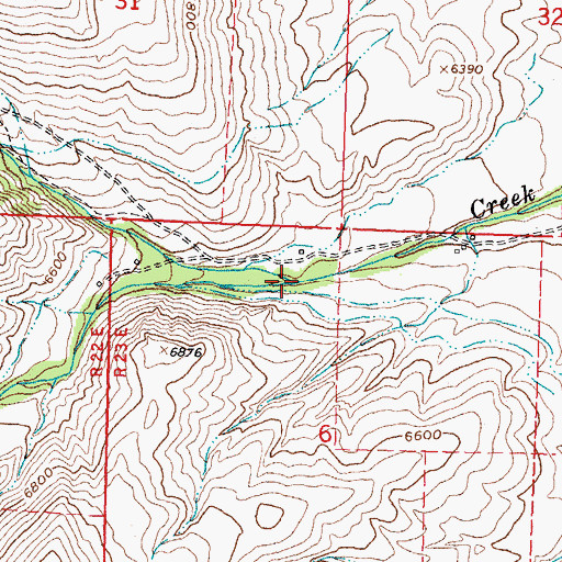 Topographic Map of McNutt Creek, ID