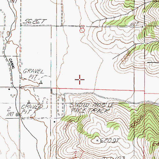 Topographic Map of McPherson Canyon, ID