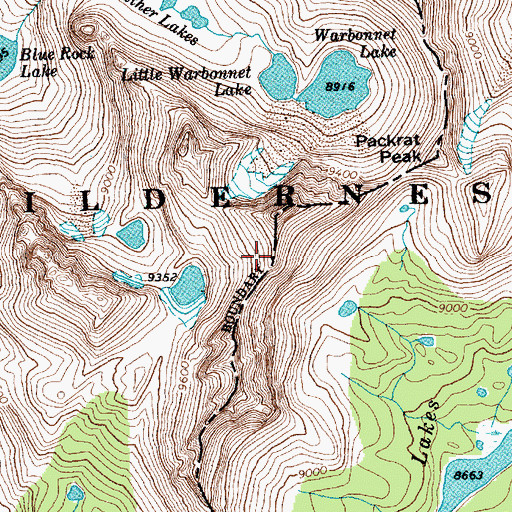 Topographic Map of McWillards Lake, ID