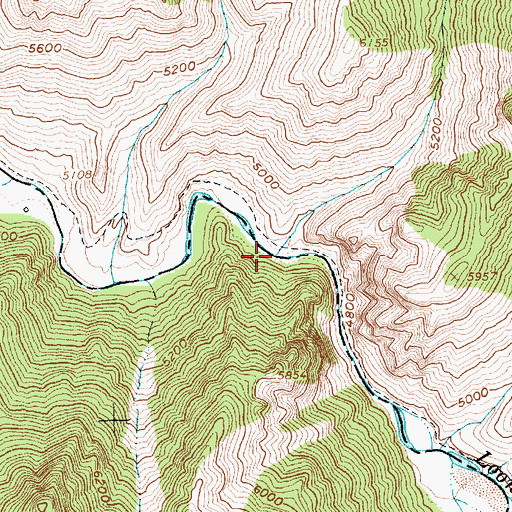 Topographic Map of Mearney Creek, ID
