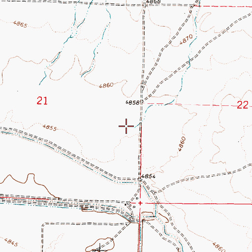 Topographic Map of Medicine Lodge Creek, ID