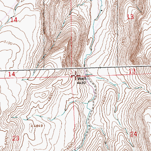 Topographic Map of Medley Creek, ID