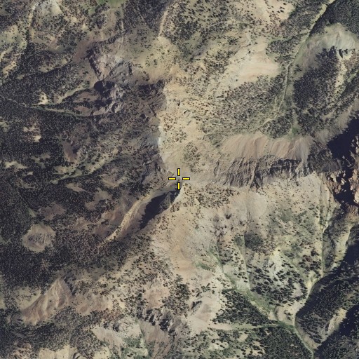Aerial/Satellite Image of Meridian Peak, ID
