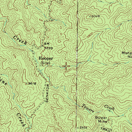 Topographic Map of Orr Spring, AZ