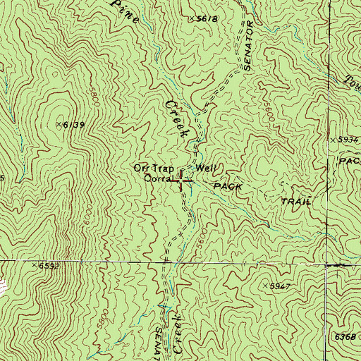 Topographic Map of Orr Trap Tank, AZ