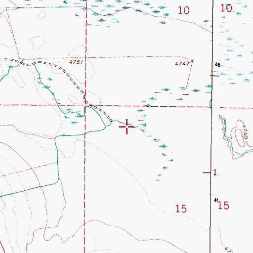 Topographic Map of Michael Creek, ID