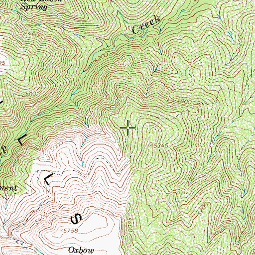Topographic Map of Ox Bow Trail Number One Hundred Sixty Three, AZ