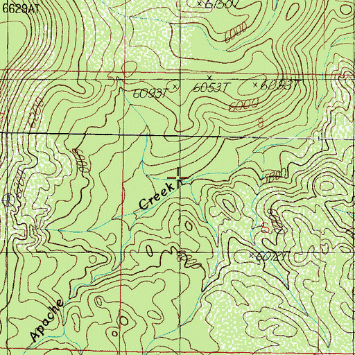 Topographic Map of Panther Spring, AZ
