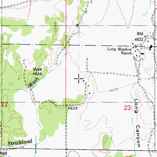 Topographic Map of Para Ranch, AZ
