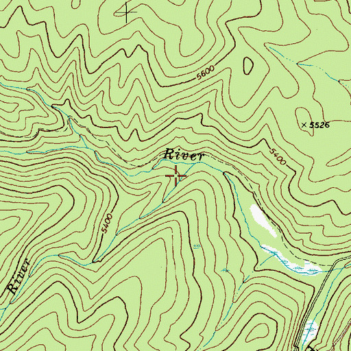 Topographic Map of Middle Fork Red River, ID