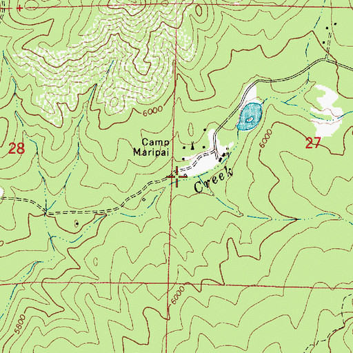 Topographic Map of Patterdell Pines Convent, AZ