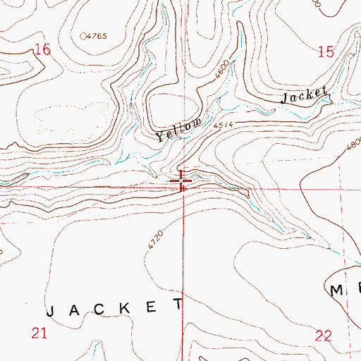 Topographic Map of Phoebes Tank, AZ