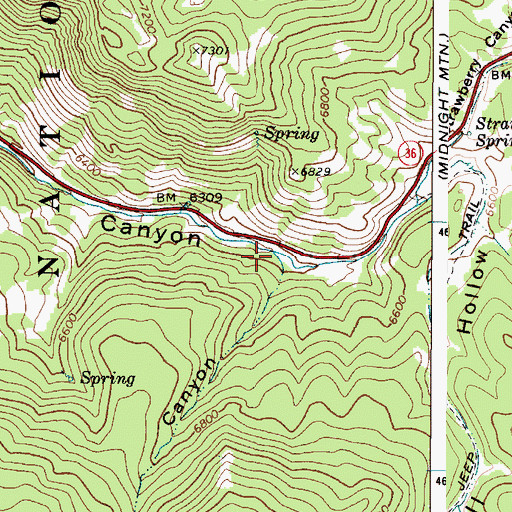 Topographic Map of Mill Canyon, ID