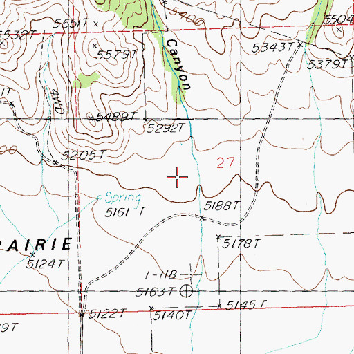 Topographic Map of Mill Canyon, ID