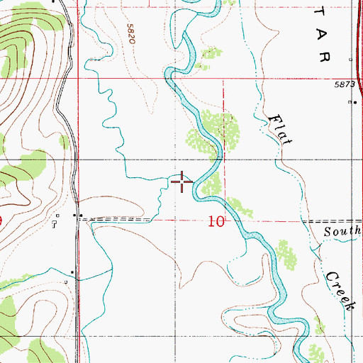 Topographic Map of Miller Creek, WY