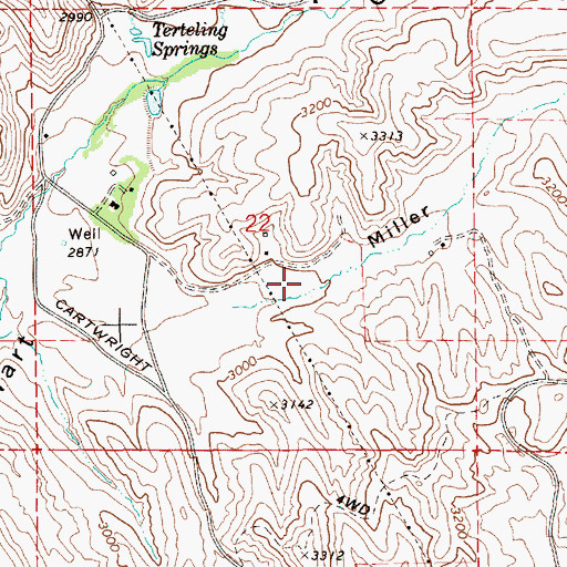 Topographic Map of Miller Gulch, ID