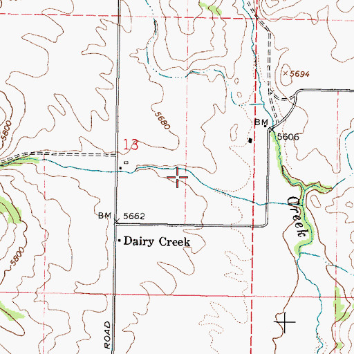 Topographic Map of Mine Canyon, ID