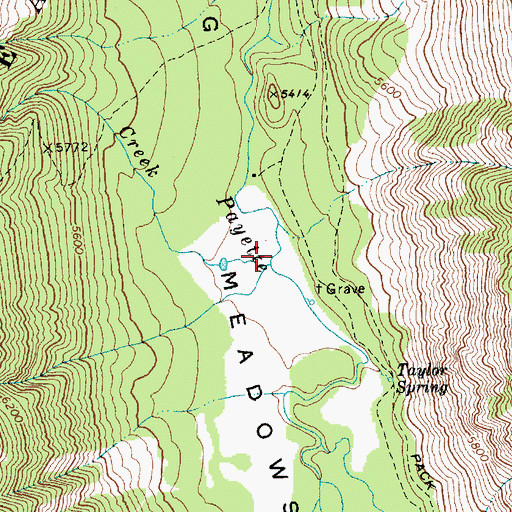 Topographic Map of Mink Creek, ID