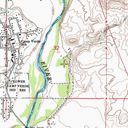 Topographic Map of Pioneer Acres, AZ