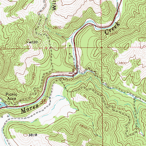 Topographic Map of Minneha Creek, ID