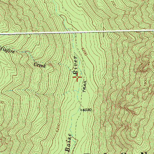 Topographic Map of Misfire Creek, ID