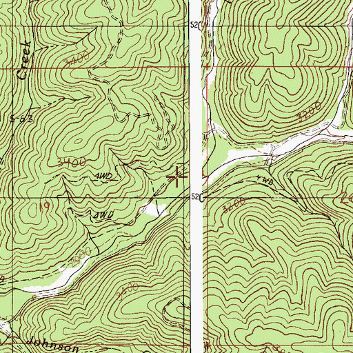 Topographic Map of Mizpah Creek, ID