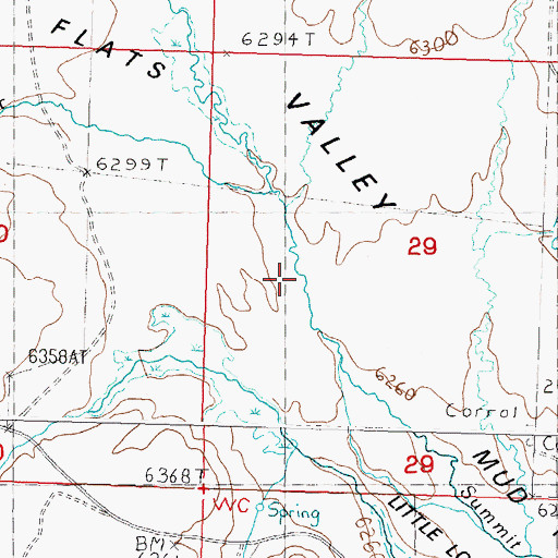 Topographic Map of Moffett Creek, ID