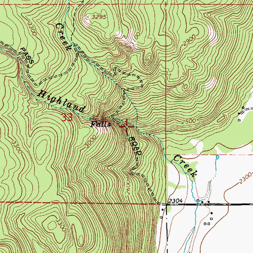 Topographic Map of Molar Creek, ID
