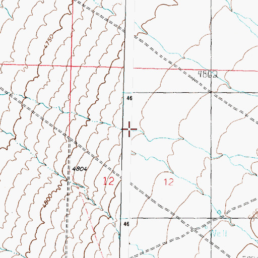 Topographic Map of Monument Canyon, ID
