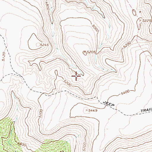 Topographic Map of Pot Hole Tank, AZ